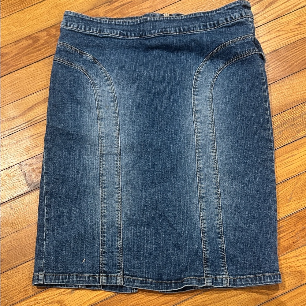 XOXO Dark Blue Denim Pencil Skirt